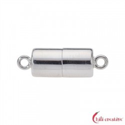 Magnet-Schließe Zylinder 7 x 20 mm 925er Silber gedeckelt VE 1 Stück