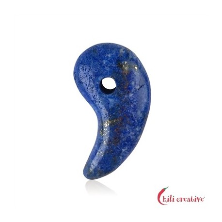 Magatama gebohrt Lapislazuli 3,2 cm