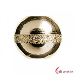 Kugel Saturn 10 mm Silber vergoldet VE 3 Stück