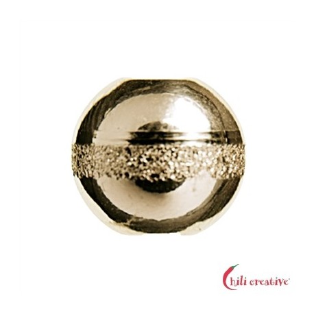 Kugel Saturn 10 mm Silber vergoldet VE 3 Stück