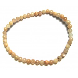 Kugel-Armband Mondstein 4 mm