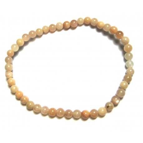 Kugel-Armband Mondstein 4 mm