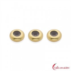 Justierbutton 7 mm (3,5 mm Loch) vergoldet VE 3 Stück