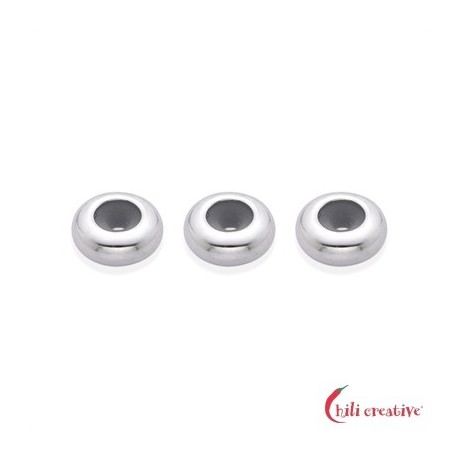 Justierbutton 7 mm (3,5 mm Loch) rhodiniert VE 3 Stück