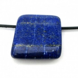 Trommelstein gebohrt Lapislazuli kantig 2 - 2,5 cm