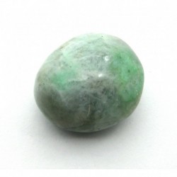 Trommelstein Quarz-Feldspat-Pegmatit grün 3 cm