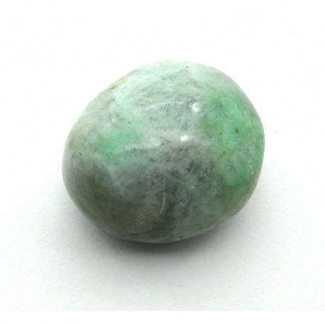 Trommelstein Quarz-Feldspat-Pegmatit grün 3 cm