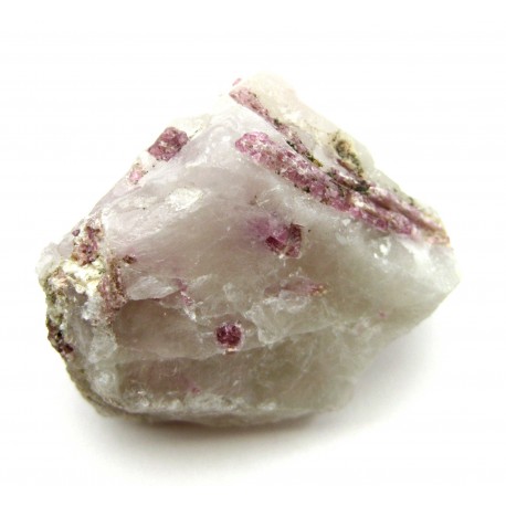 Rohstein Kristall Turmalin rosa in Quarz 3 - 4 cm