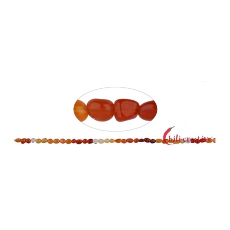 Strang Nuggets Opal Feueropal 4 - 6 mm 45 cm lang