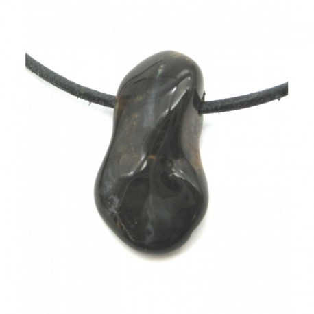 Trommelstein gebohrt Achat Feuerachat 2-2,5 cm