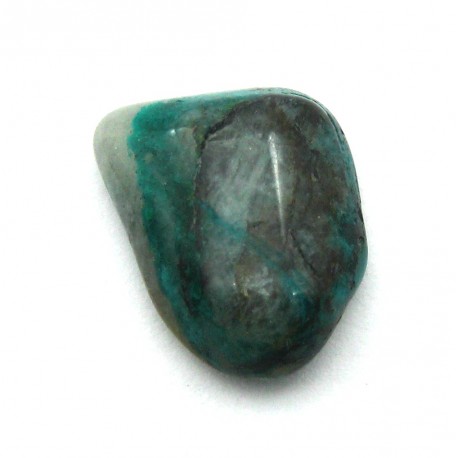 Trommelstein Dioptas in Matrix 1 Stück