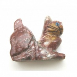 Katze lauernd Speckstein 3,8 cm