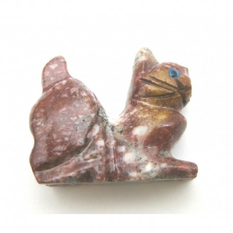 Katze lauernd Speckstein 3,8 cm