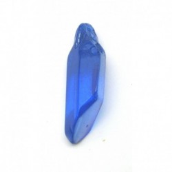 Bergkristall Spitze 3 - 5 cm behandelt dunkelblau 1 Stück