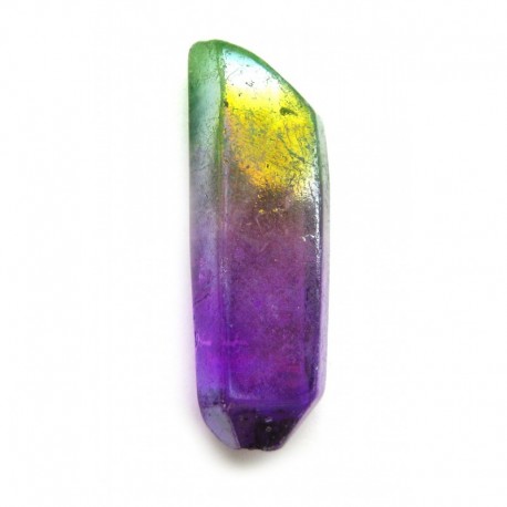 Bergkristall Spitze 3 - 5 cm behandelt lila-grün 1 Stück