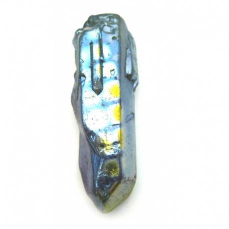 Bergkristall Spitze 3 - 5 cm behandelt metallisch-bunt 1 Stück