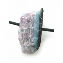 Rohstein gebohrt Turmalin Paraiba 1,5 - 2 cm