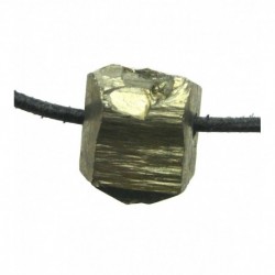 Rohstein gebohrt Pyrit Würfel 2 - 2,5 cm