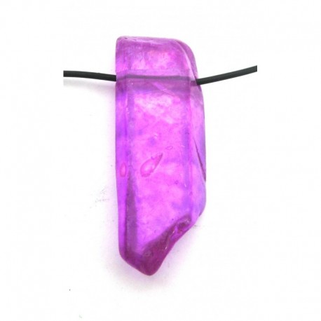 Bergkristall Spitze gebohrt 3 - 5 cm behandelt pink 1 Stück