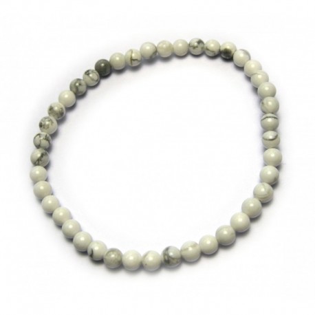 Kugel-Armband Magnesit 4 mm Kindergröße