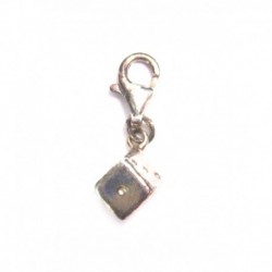 Charm Anhänger Würfel 2,1 cm 925er Silber
