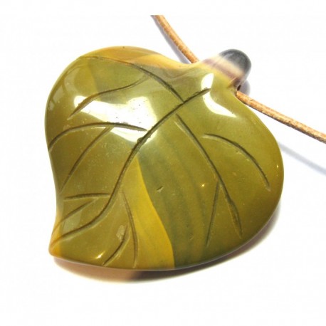 Blatt gebohrt Mookait 42x48 cm