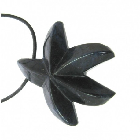 Anhänger Seestern Dumortierit Dumortieritquarz 4 cm gebohrt