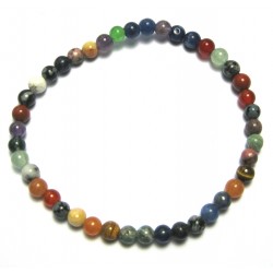 Kugel-Armband Mix (teil erhitzt und gefärbt) 4 mm