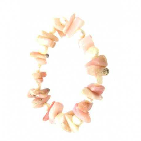 Armband Splitter Pink-Opal 15 mm Perle Süßwasserzuchtperle 8 mm