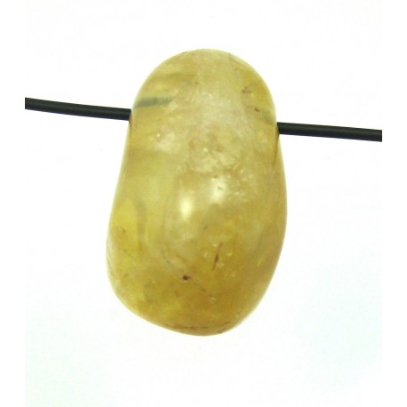 Trommelstein gebohrt Citrin (erhitzt)