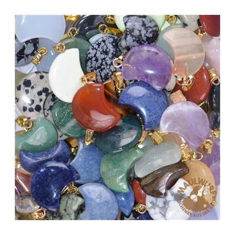 Mond mit Öse 1,8 cm (goldfarben) Mischung VE 100 Stück