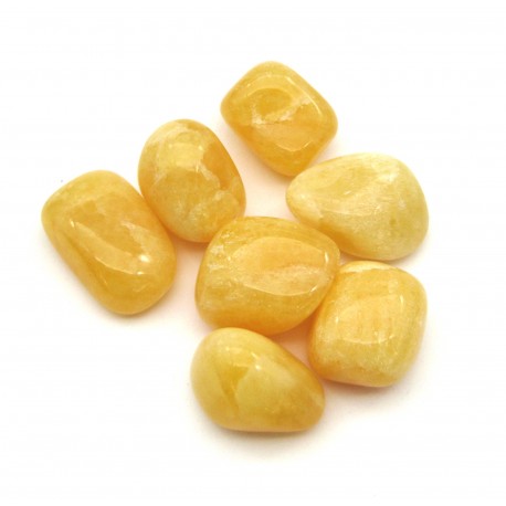 Trommelstein Calcit orange 1 Stück