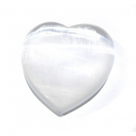 Herz Selenit (Fasergips) 20 mm