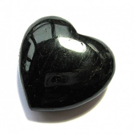 Herz Turmalin schwarz (stabilisiert) 45 - 50 mm