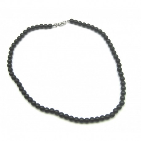 Kugel-Kette Obsidian Regenbogen 6 mm 45 cm lang