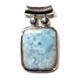 Anhänger Larimar Pipe Rechteck, 17x31 mm, 925er Silber