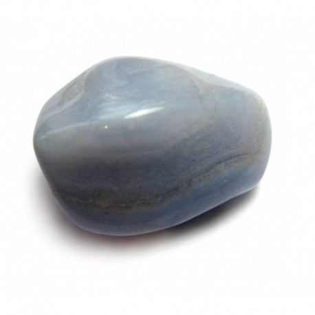 Trommelstein Chalcedon blau AB 1 Stück