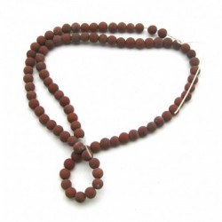 Strang Kugel Jaspis rot matt 4 mm 37 cm lang