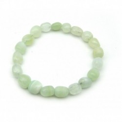 Nugget-Armband kleine Steine Calcit grün hell 8 - 10 mm