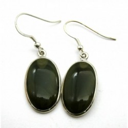 1 Paar Ohrhänger Mookait , Steingröße 15x25 mm