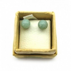 Ohrstecker Kugel Aventurin Messing 6 mm