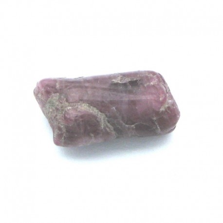 Trommelstein Turmalin rot mit Klüften und Kanten 2-2.5 cm
