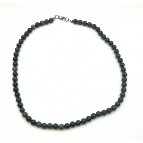 Kugel-Kette Heliotrop 6 mm 45 cm lang