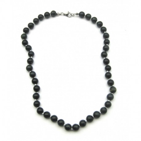 Kugel-Kette Falkenauge 8 mm 45 cm lang