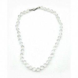 Kugel-Kette Bergkristall facettiert 8 mm 45 cm lang