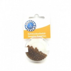 Tschechische feuerpolierte Glasperlen facettiert mit Bohrung Farbe karneol 4 mm 100 Stück