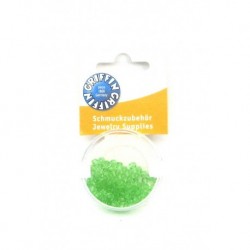 Tschechische feuerpolierte Glasperlen facettiert mit Bohrung Farbe peridot 4 mm 100 Stück