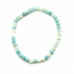 Kugel-Armband Amazonit matt 4 mm
