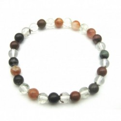 Kugel-Armband Inklusenquarz 6 mm