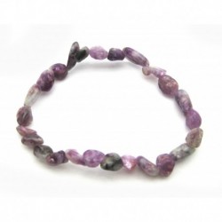 Nugget-Armband kleine Steine Lepidolith 6 - 8 mm